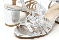 Shimmer Multi Strap Heel