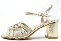 Shimmer Multi Strap Heel
