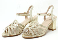 Shimmer Multi Strap Heel