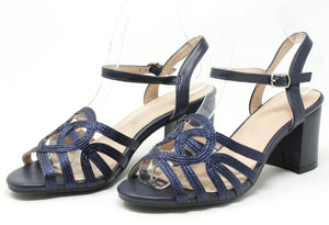 Shimmer Multi Strap Heel