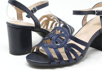 Shimmer Multi Strap Heel