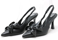 Floral Bow Sling Back