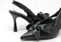 Floral Bow Sling Back