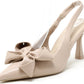 Floral Bow Sling Back