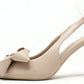 Floral Bow Sling Back