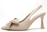 Floral Bow Sling Back