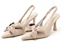 Floral Bow Sling Back