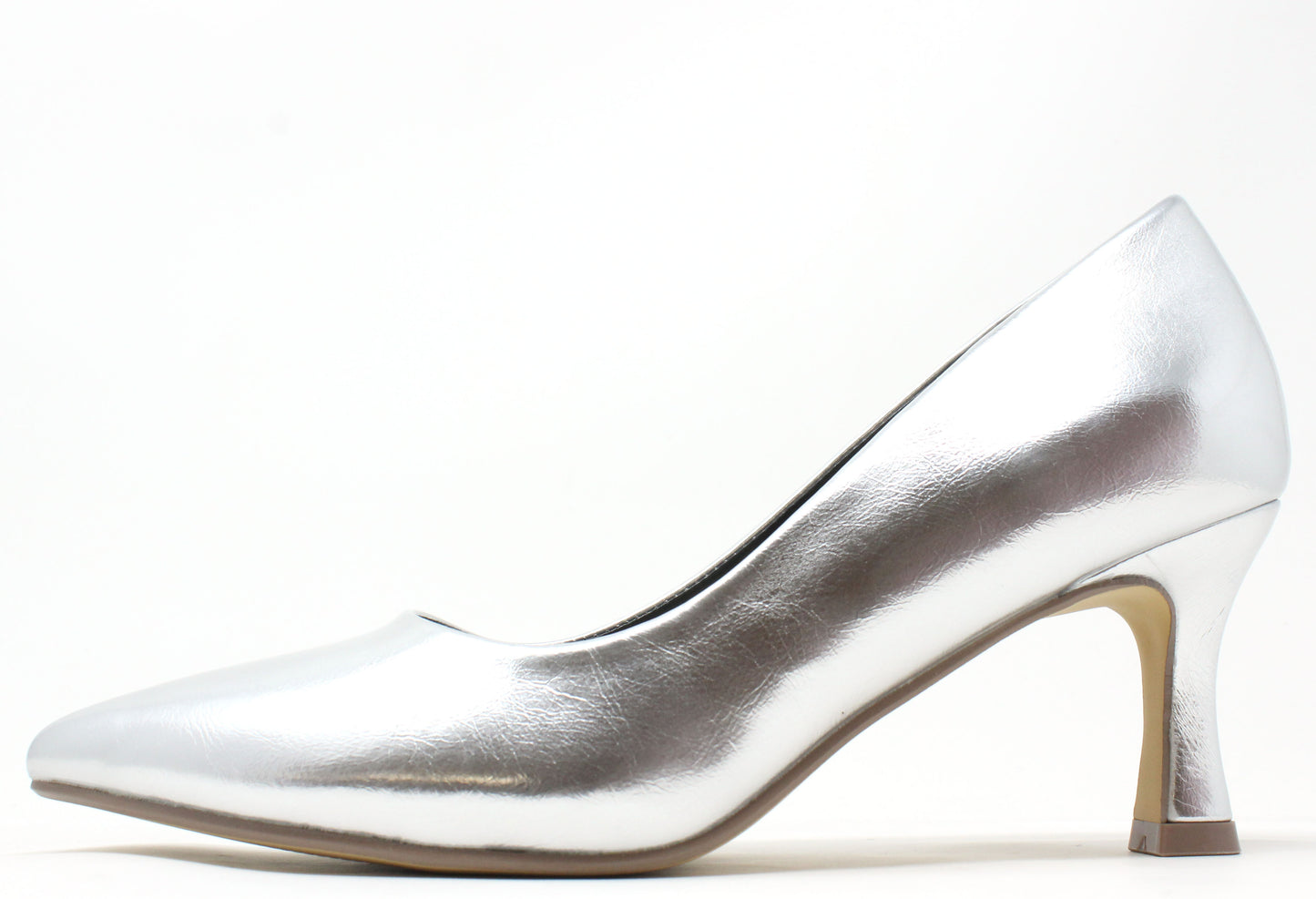 Metallic Court Heel