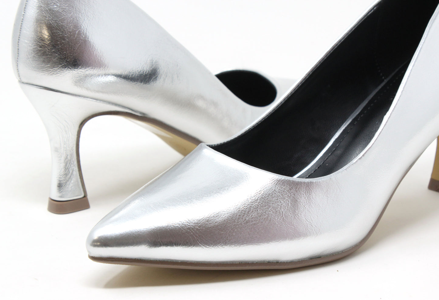 Metallic Court Heel