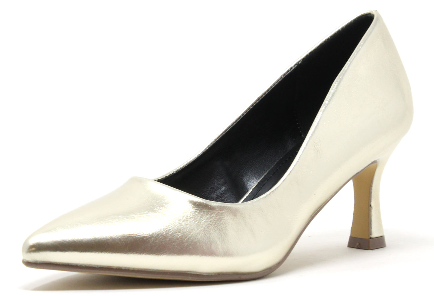 Metallic Court Heel