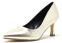 Metallic Court Heel