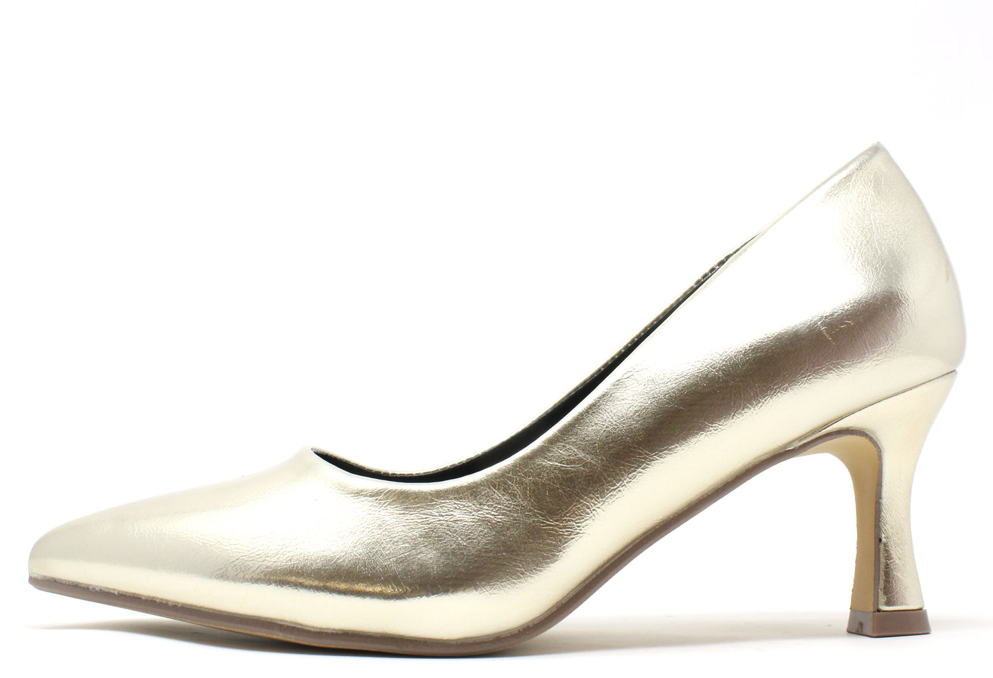 Metallic Court Heel