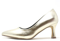 Metallic Court Heel