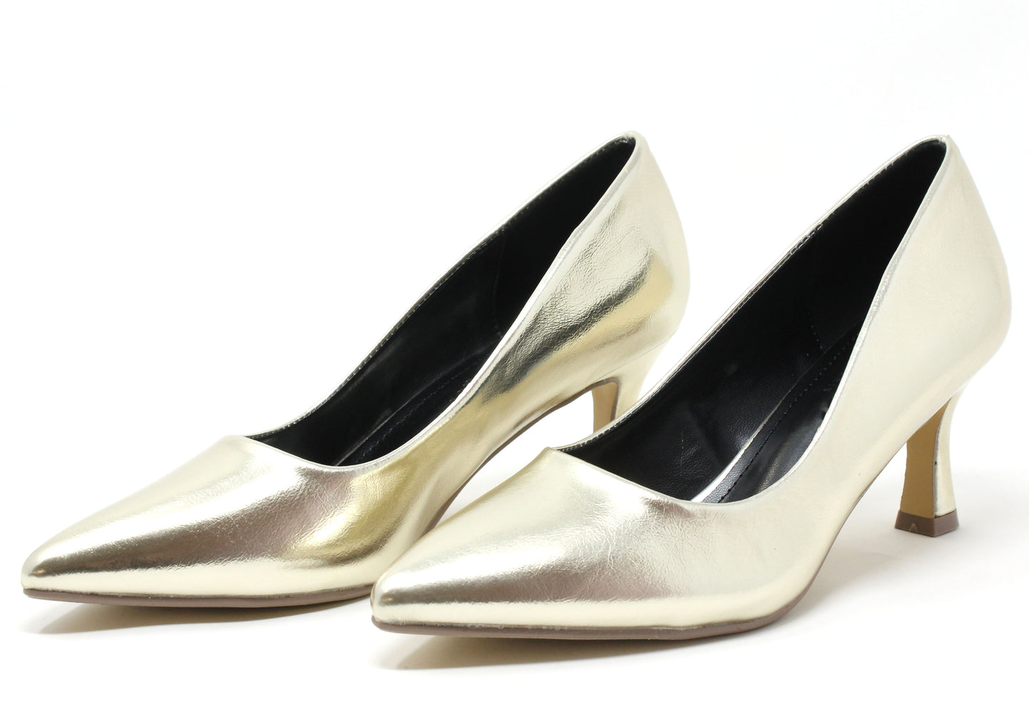 Metallic Court Heel
