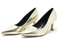 Metallic Court Heel