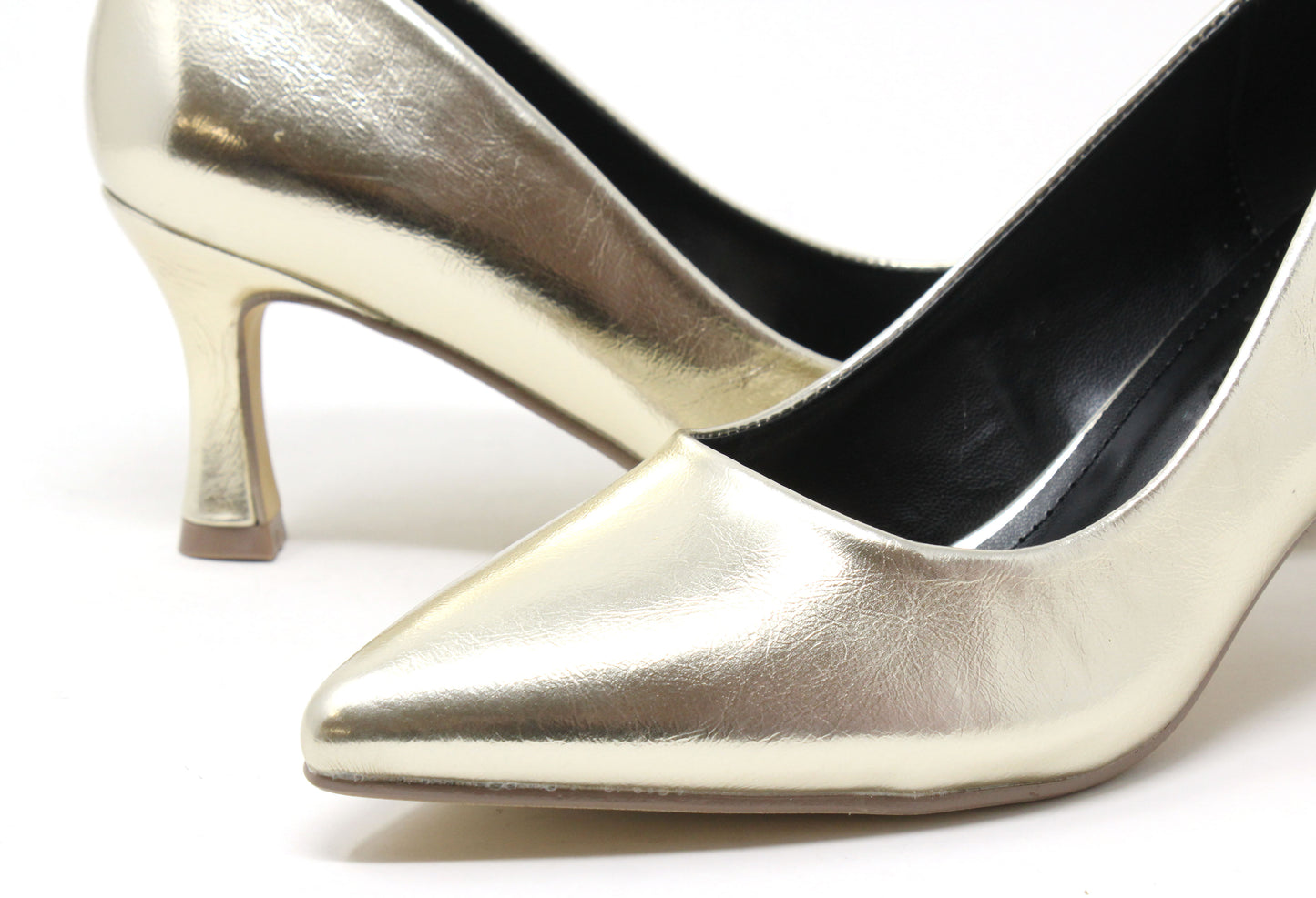 Metallic Court Heel