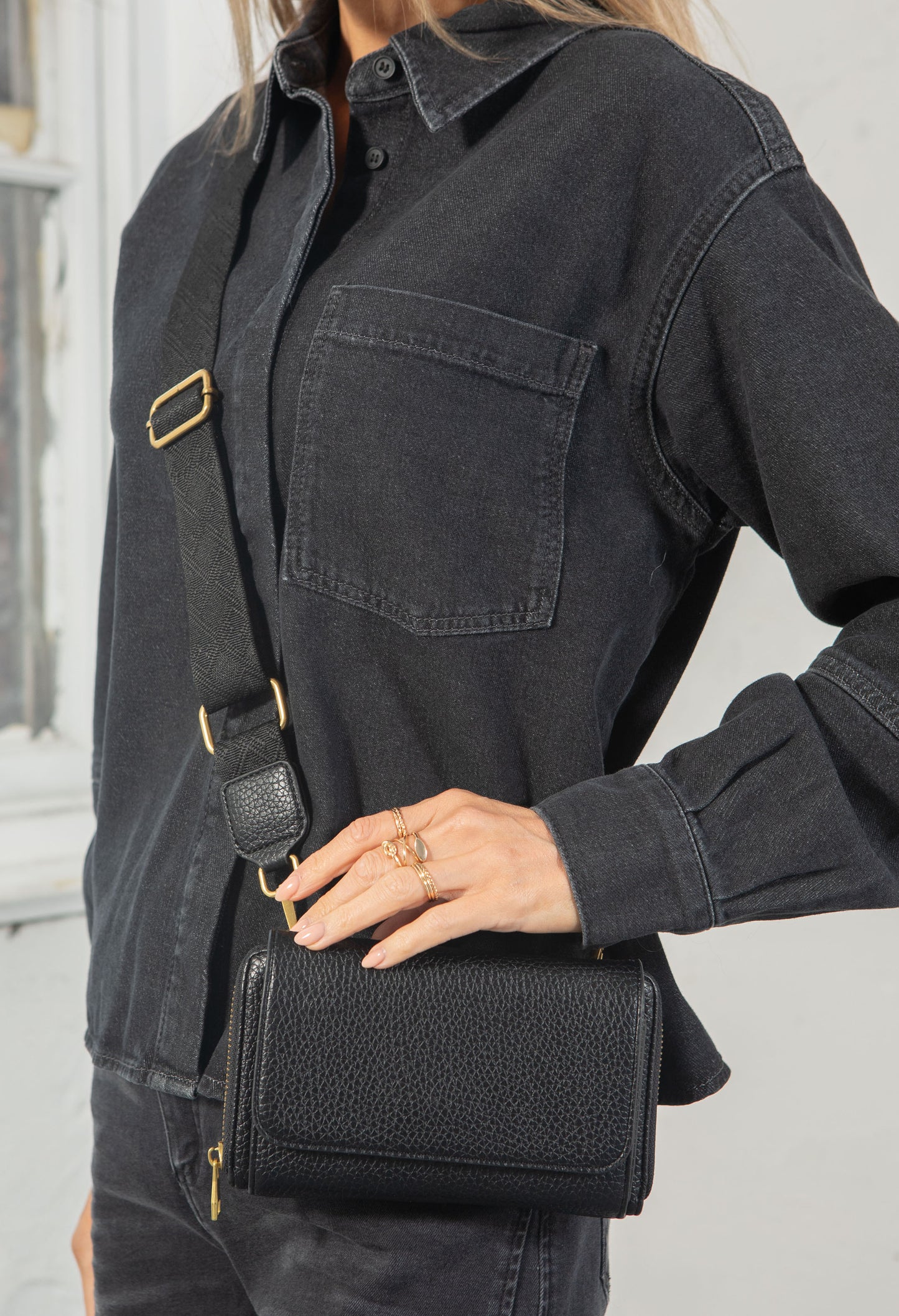 Multi Compartment Cross Body Bag