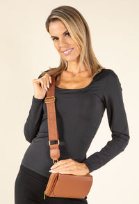 Multi Compartment Cross Body Bag