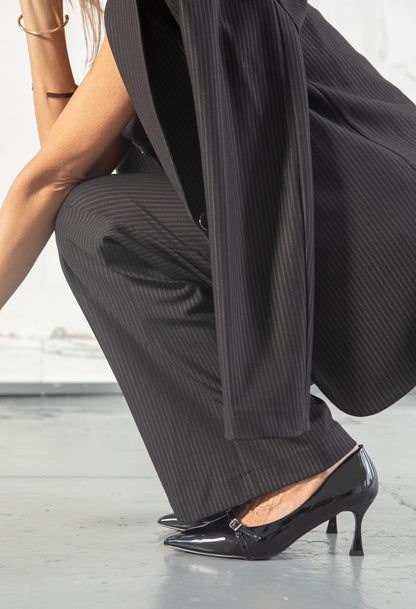 Single Strap Court Heel