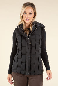 Geometric Design Quilted Gilet