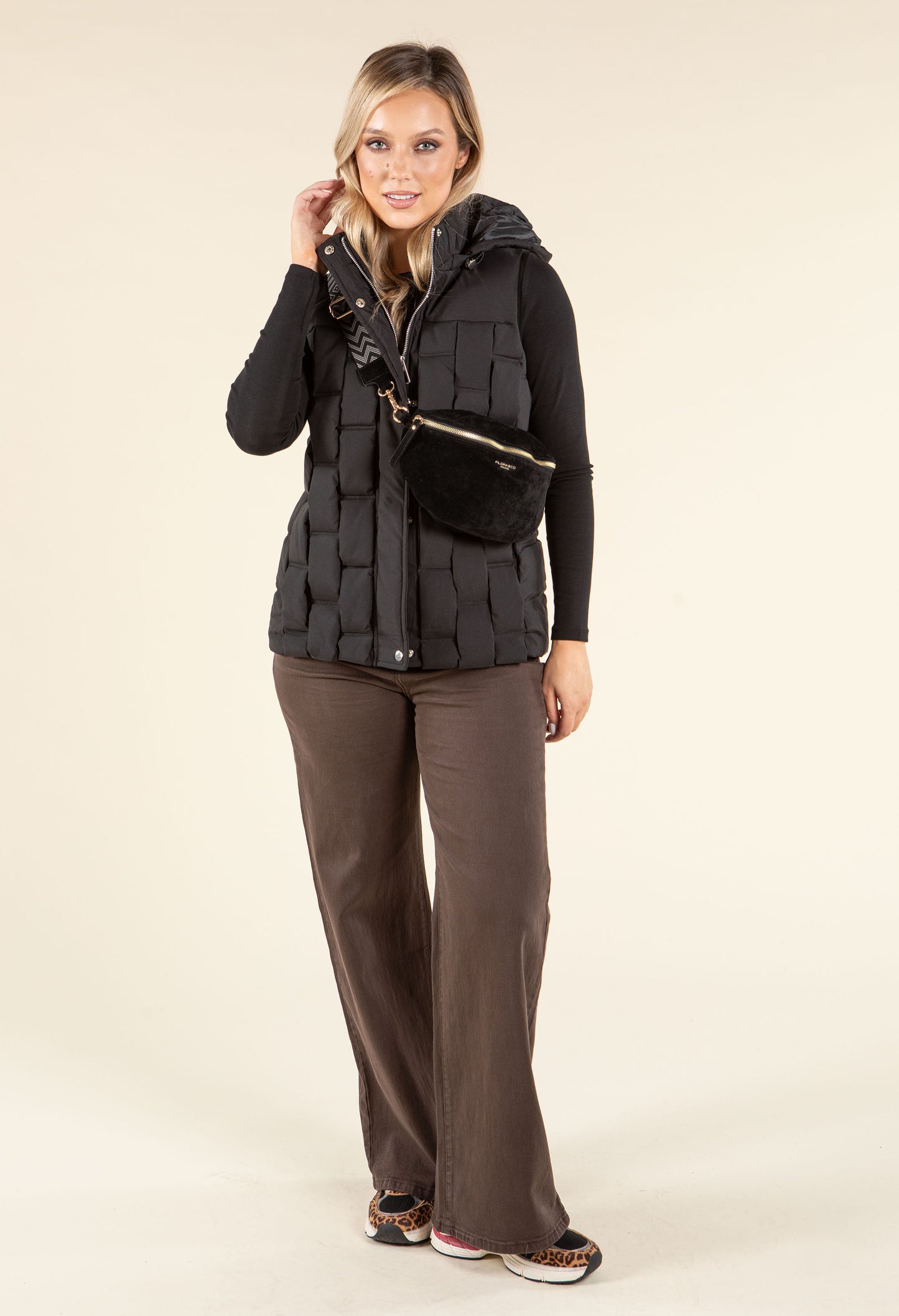 Geometric Design Quilted Gilet