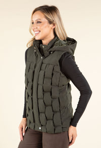 Geometric Design Quilted Gilet