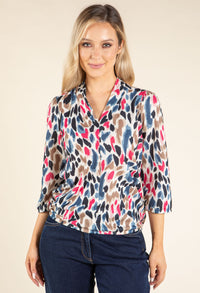 Abstract Design Knit Top