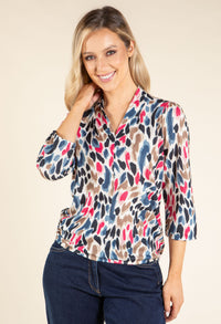 Abstract Design Knit Top