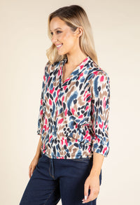 Abstract Design Knit Top