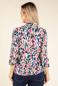 Abstract Design Knit Top