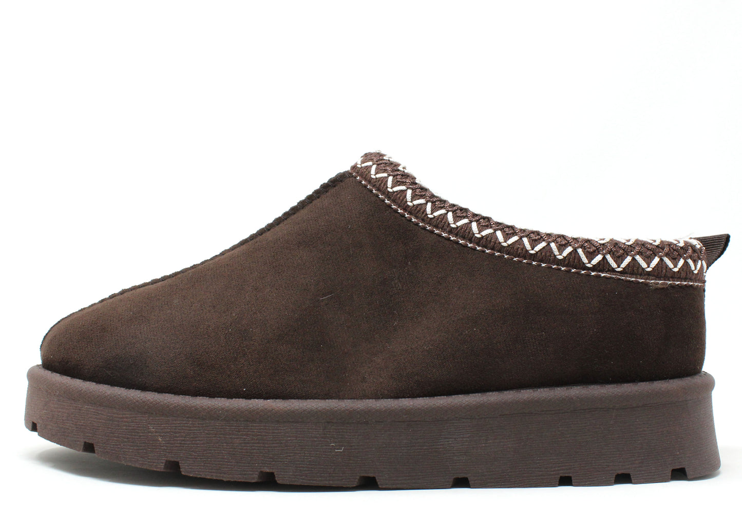 Chocolate Trim Low Slip On Boot