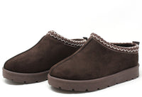 Chocolate Trim Low Slip On Boot