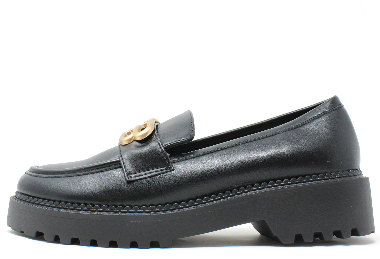 Soft Golden Buckle Loafer