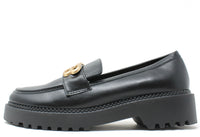 Soft Golden Buckle Loafer