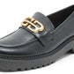 Soft Golden Buckle Loafer