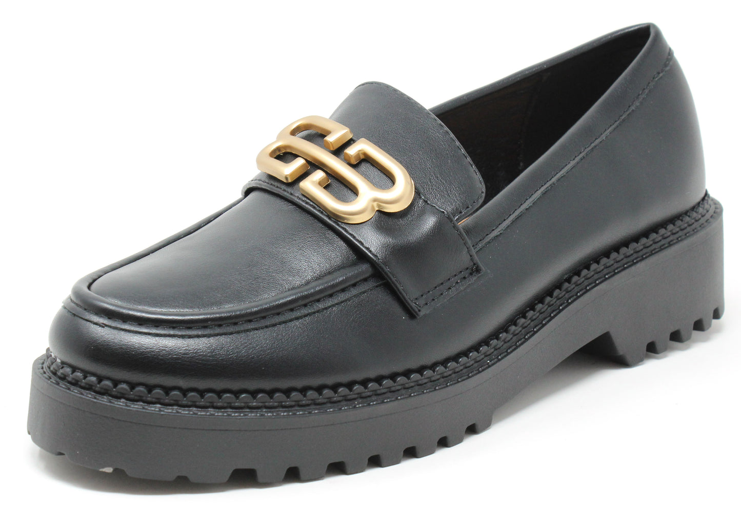 Soft Golden Buckle Loafer