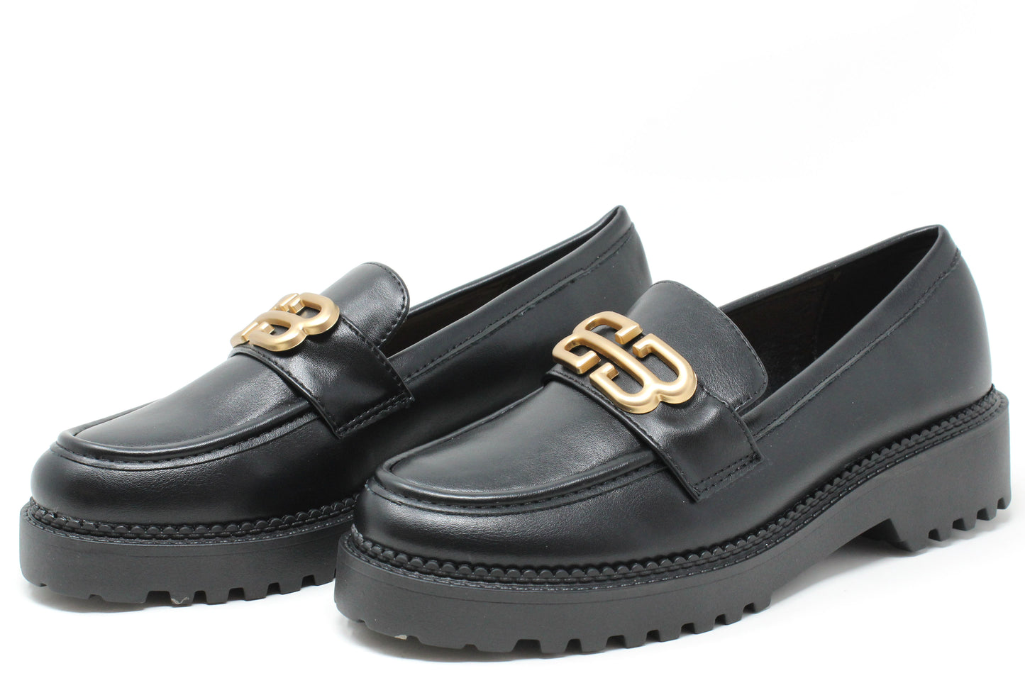 Soft Golden Buckle Loafer