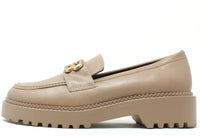 Soft Golden Buckle Loafer