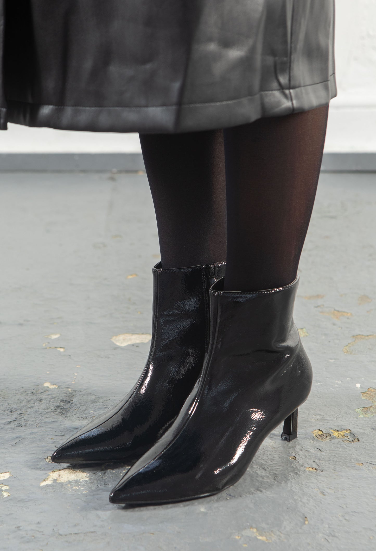 Kitten Heeled Ankle Boot