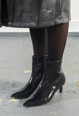 Kitten Heeled Ankle Boot