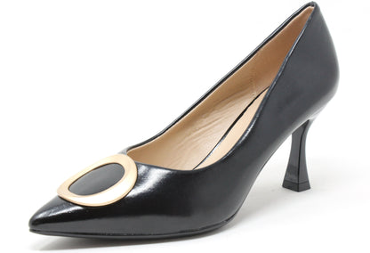 Court Heel With Soft Gold Buckle