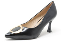 Court Heel With Soft Gold Buckle