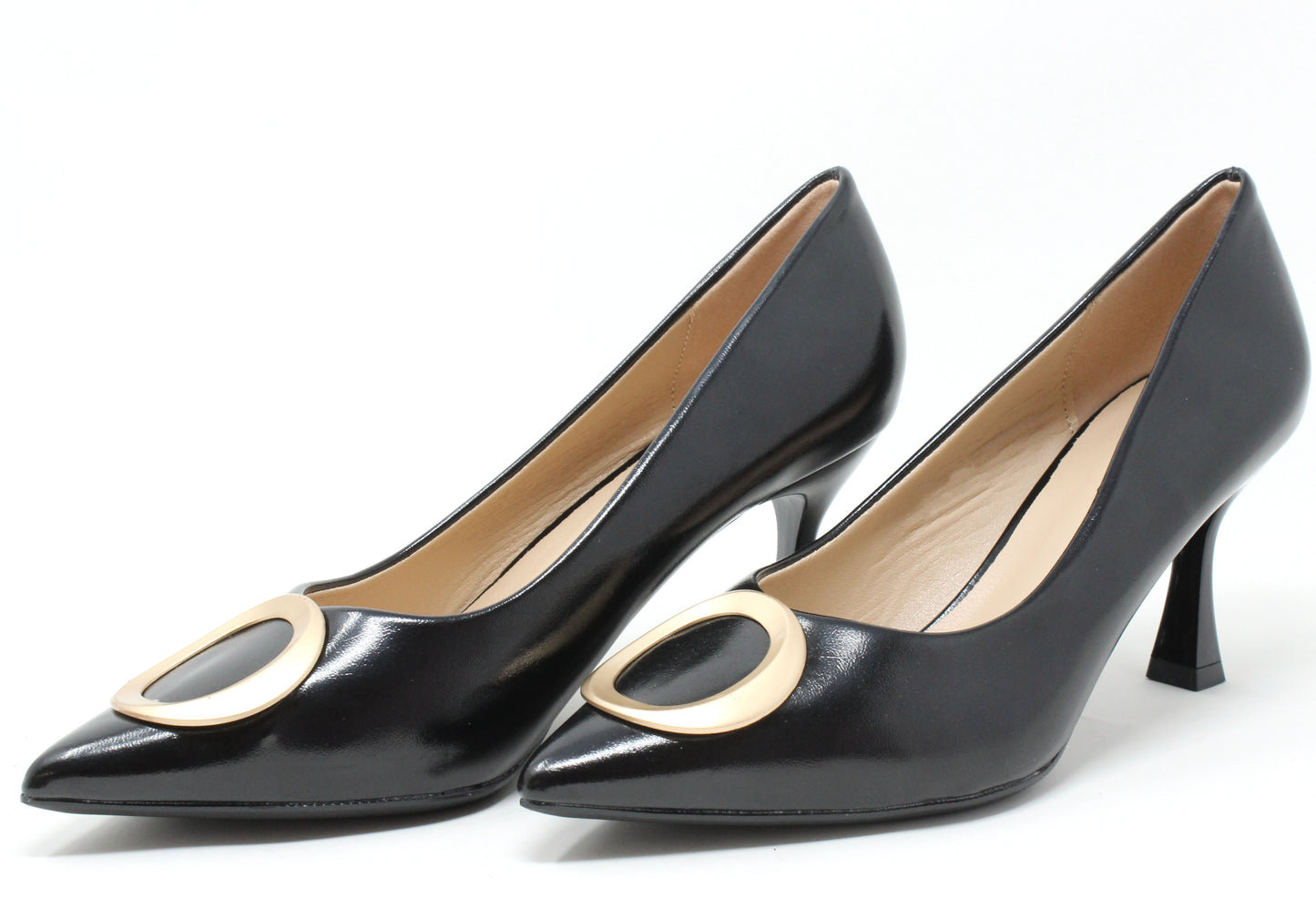 Court Heel With Soft Gold Buckle