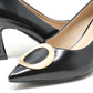 Court Heel With Soft Gold Buckle