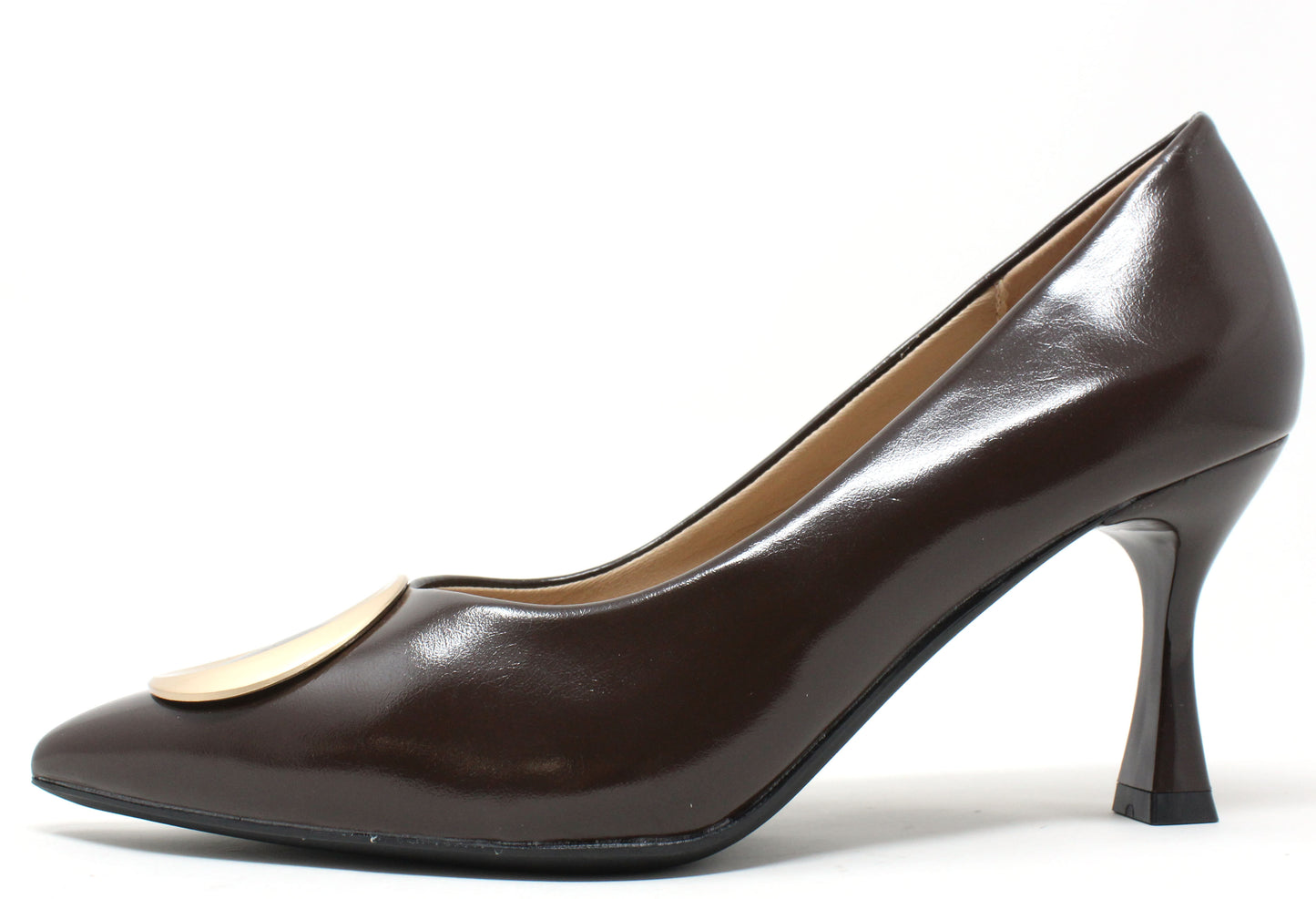 Court Heel With Soft Gold Buckle