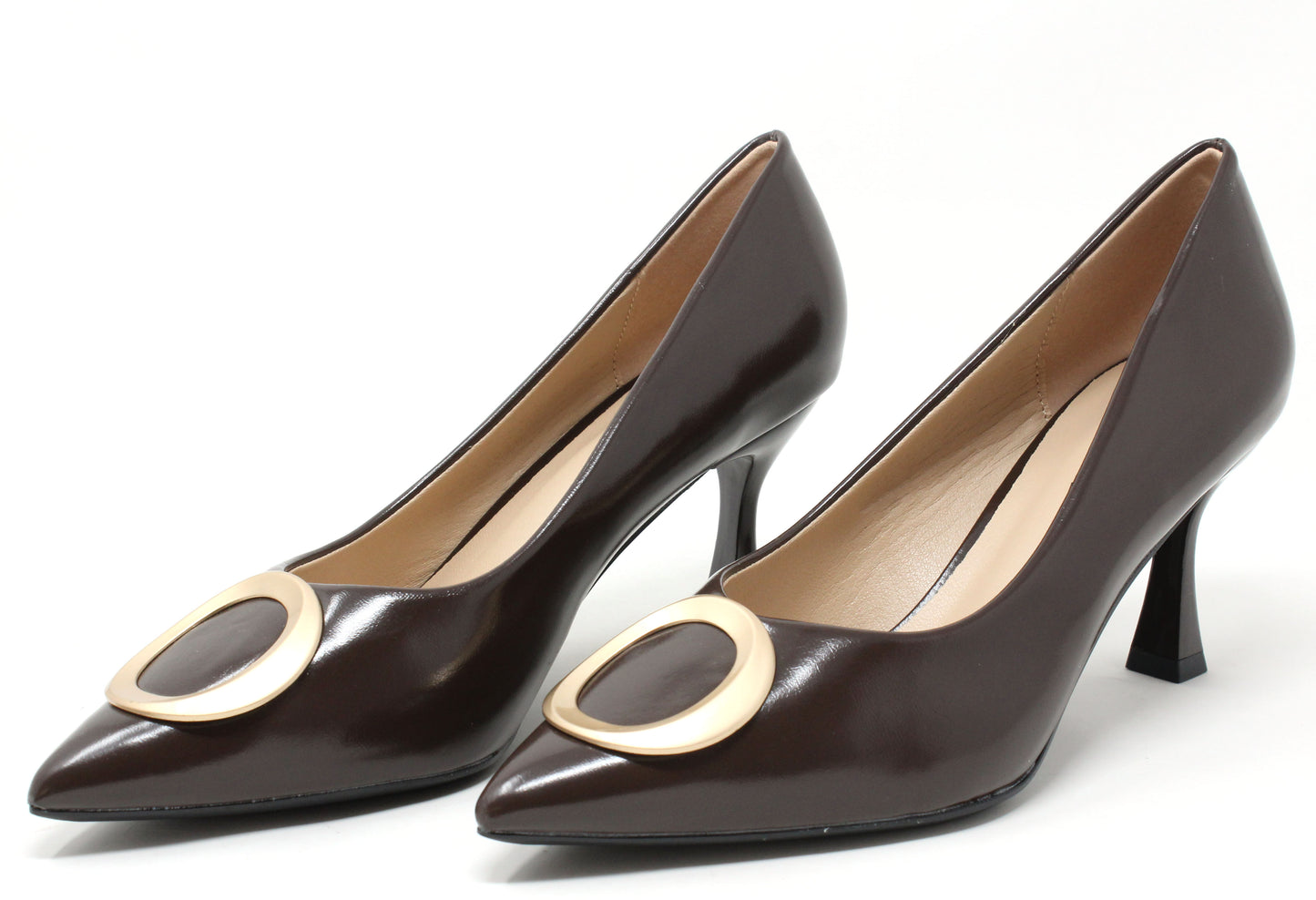 Court Heel With Soft Gold Buckle