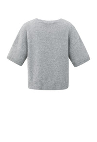 Knitted Short Sleeve Sweater