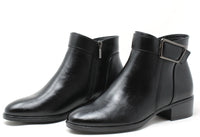 Wide Buckle Ankle Boot