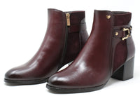 Faux Suede Panel Ankle Boot