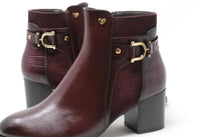 Faux Suede Panel Ankle Boot